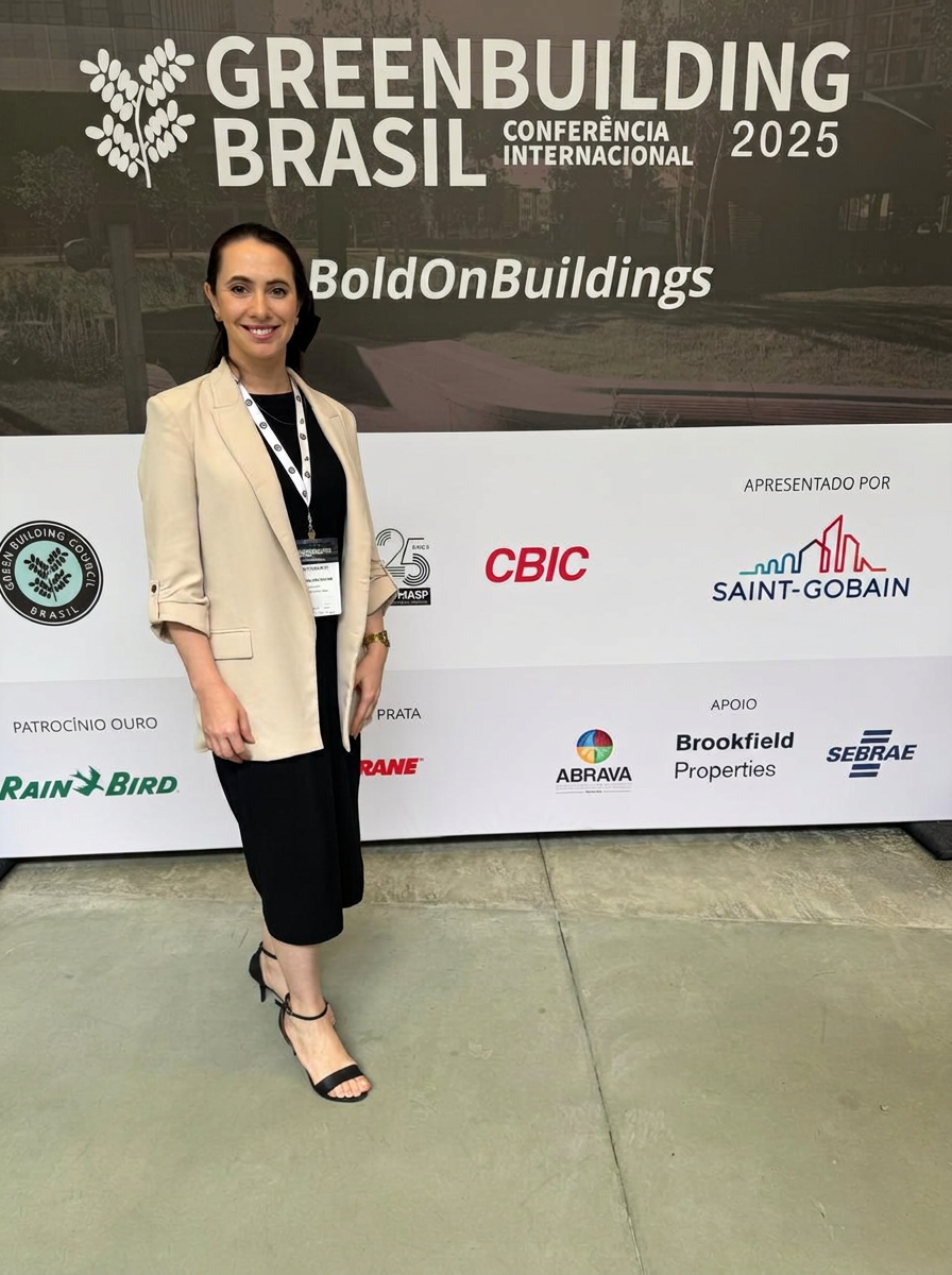 Mauren Neutzling em evento do GBC Brasil